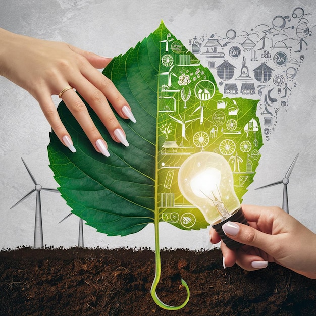 Nachhaltigkeit, grüne Energie, Umweltschutz, erneuerbare Ressourcen